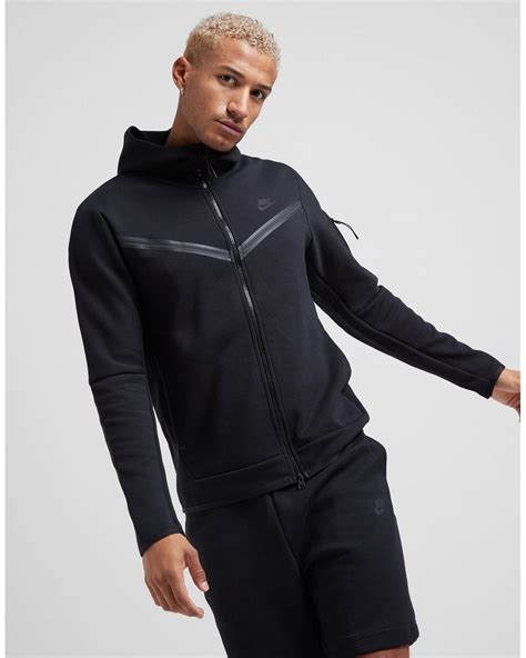 nike tech hoodie black men